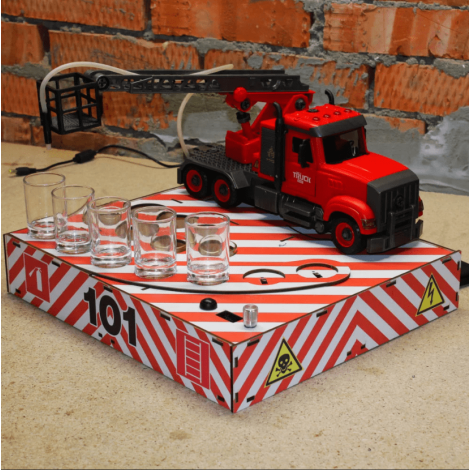 Наливатор Пожежна Машина на 7 чарок з друком  фото №4