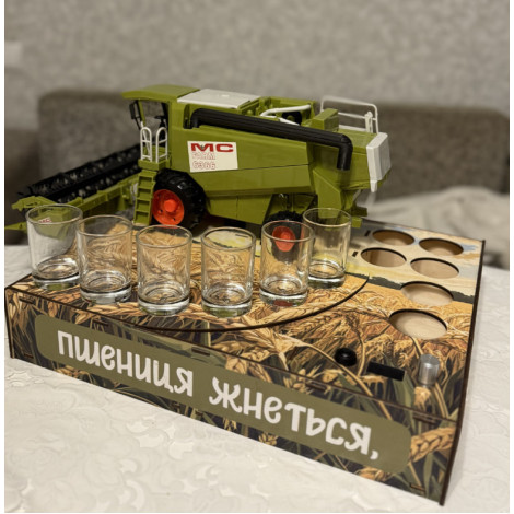 Наливатор Комбайн на 6 чарок з друком  фото №4