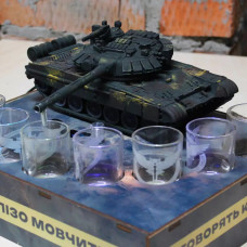 Наливатор танк на 7 чарок з друком фото