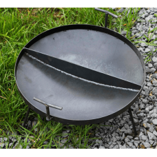 Сковорода двохсекційна з диску борони 50 см фото