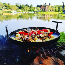 Велика сковорода з диску борони 50 см фото