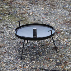 Сковорода 30 см для вогню з отвором для швидкого приготування фото