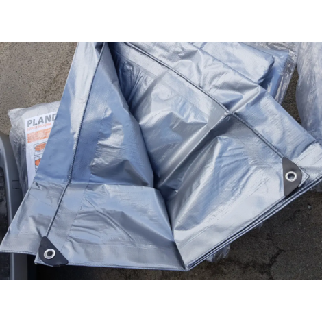 Тент поліпропіленовий 160 г/м2, з УФ-захистом, розмір 8Х12 м  фото №2
