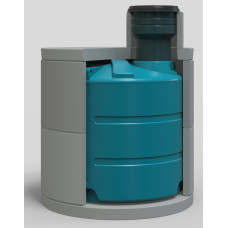 Емкость вертикальная для подземного монтажа 4700 литров фото