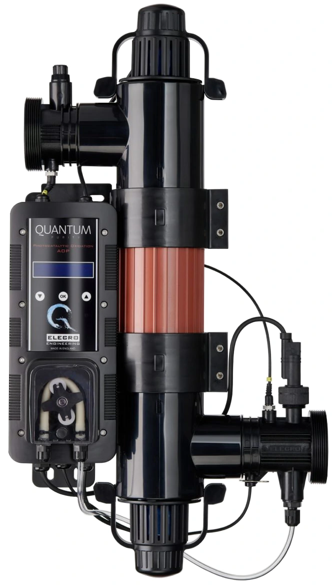 Ультрафіолетова фотокаталітична установка Elecro Quantum QP-35 з дозуючим насосом (10 м3/год, 30 Вт) фото